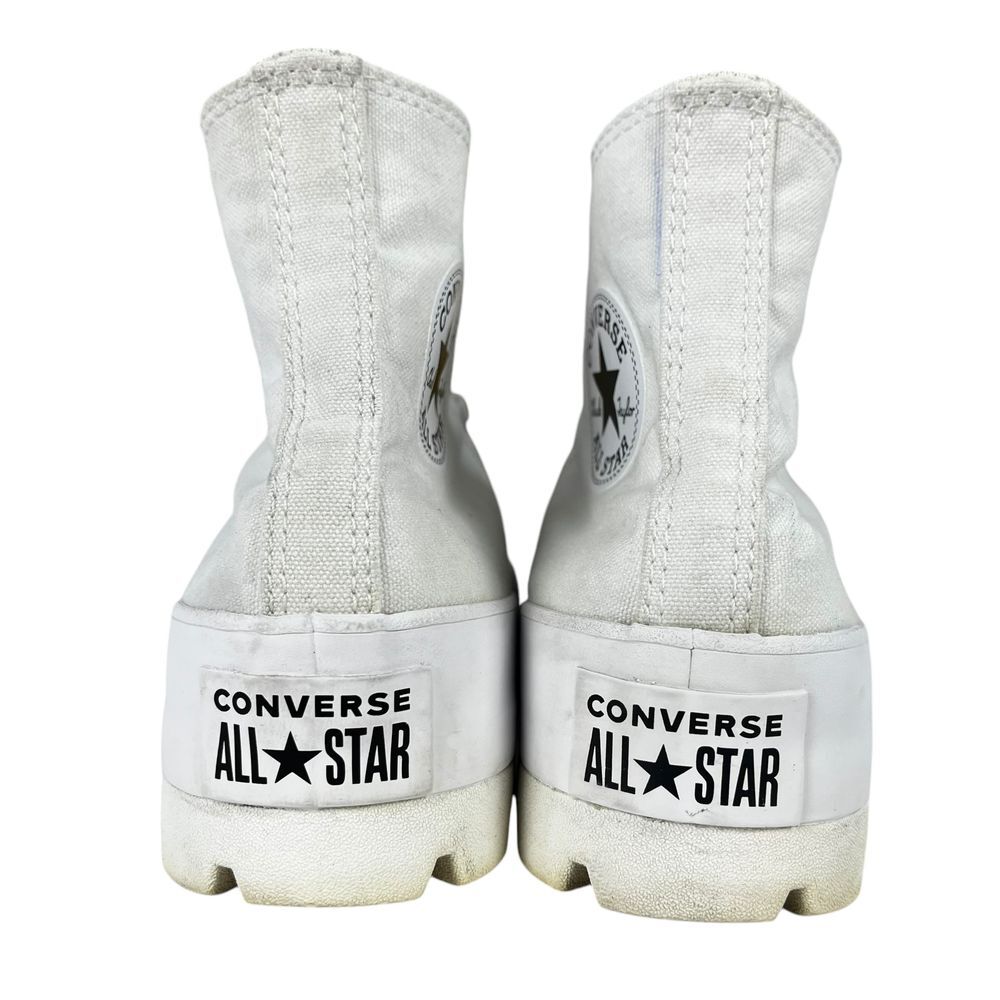Converse Sneakers Womens 8 Chuck Taylor All Star Lugged Hi Platform White Shoes - Picture 9 of 12